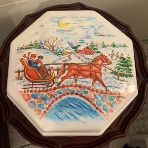 Vintage 3D Christmas container